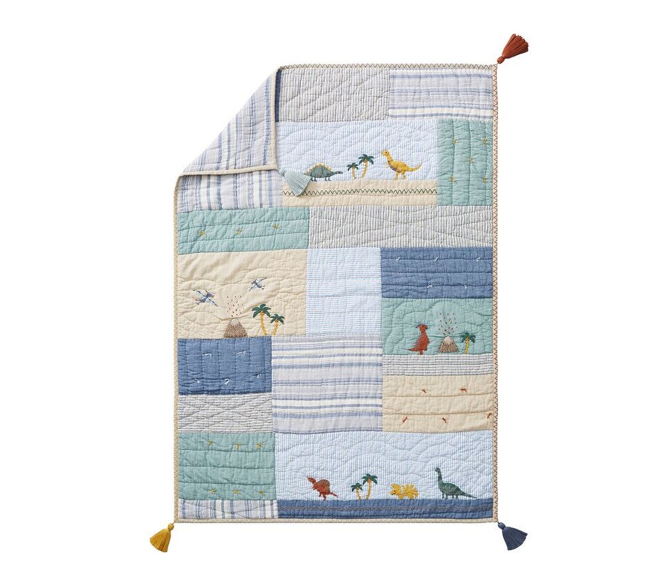 Dillon Dino Baby Bed Linen Pottery Barn Kids AU